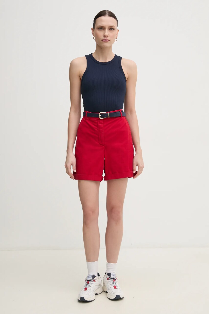 Топ Tommy Hilfiger жіночий колір синій WW0WW38635
