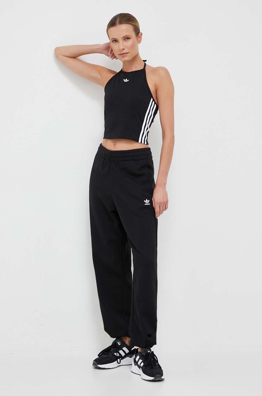 Топ adidas Originals жіночий колір чорний