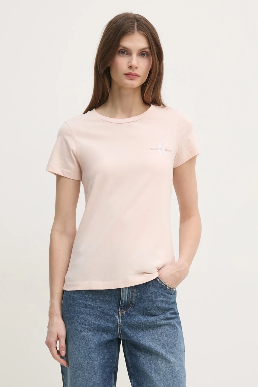 Бавовняна футболка Calvin Klein Jeans 2-pack жіноча колір білий J20J219734