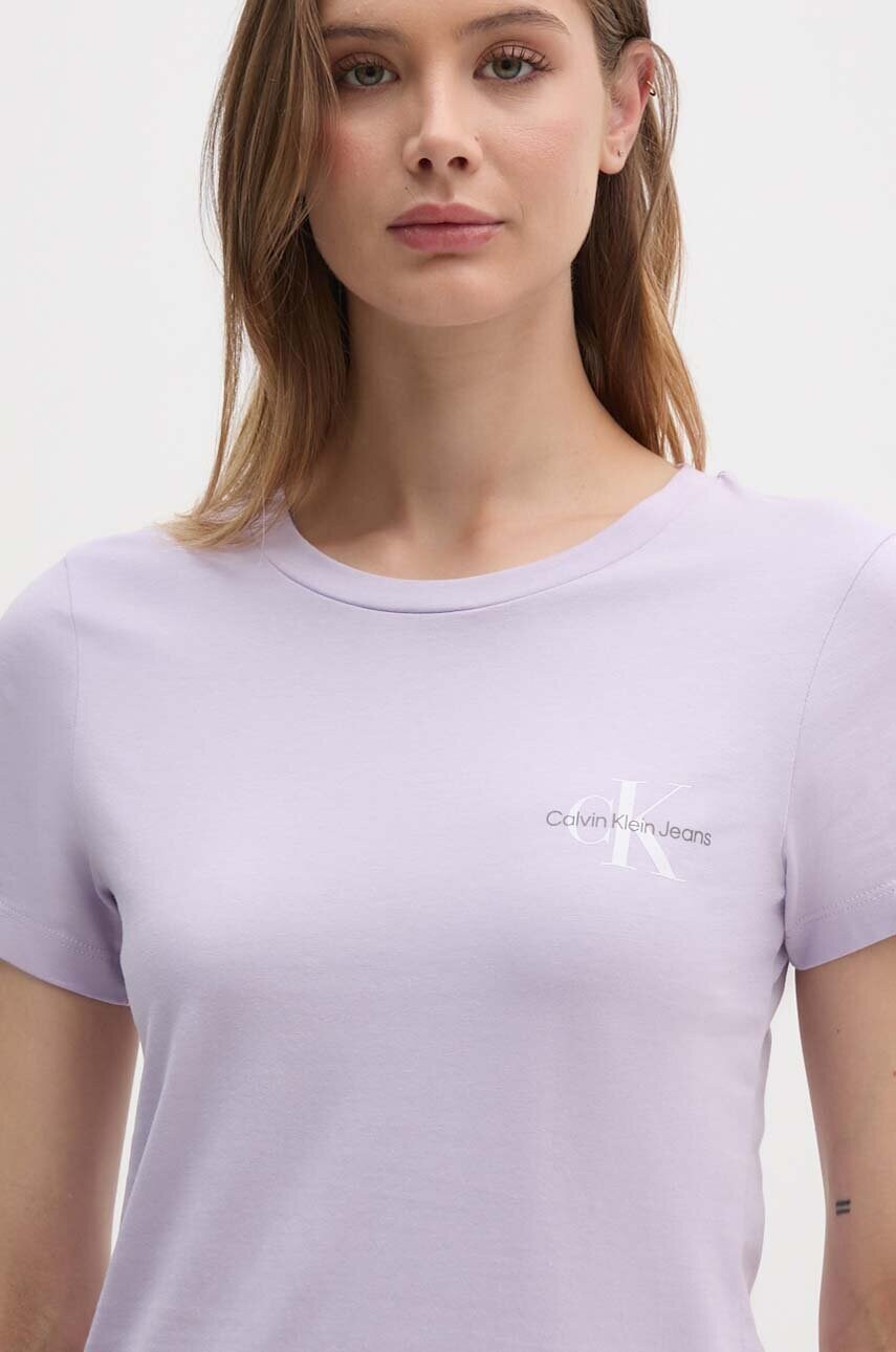 Бавовняна футболка Calvin Klein Jeans 2-pack жіноча колір бежевий J20J219734
