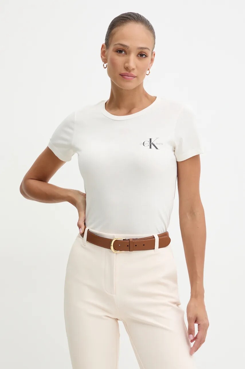 Бавовняна футболка Calvin Klein Jeans 2-pack жіноча колір чорний J20J219734