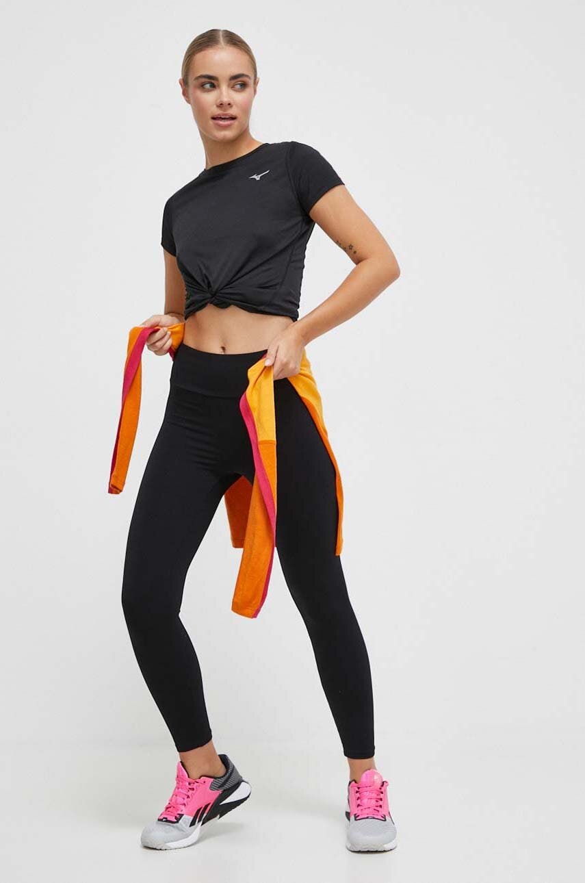 Бігова футболка Mizuno Impulse core колір чорний