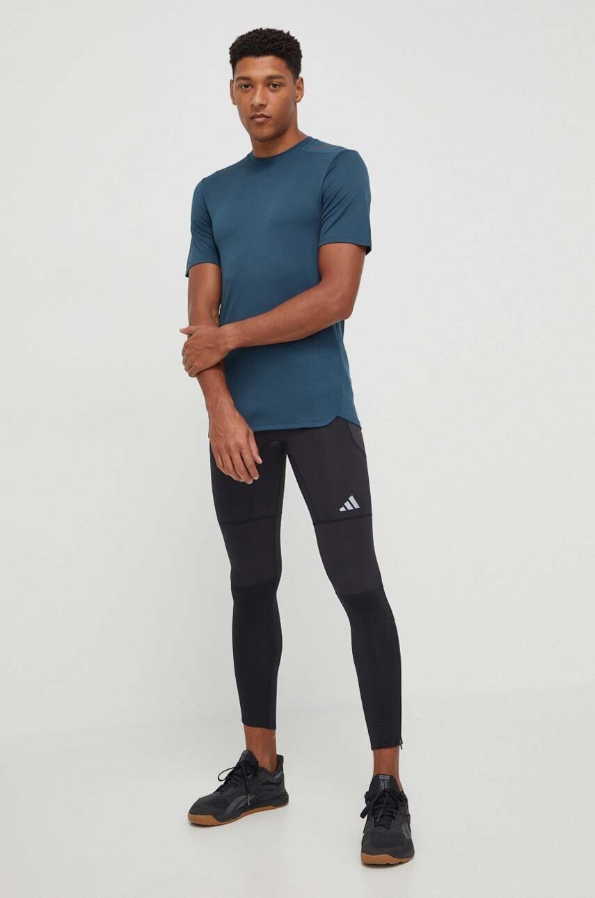Тренувальна футболка adidas Performance Designed 4 Training колір зелений однотонна