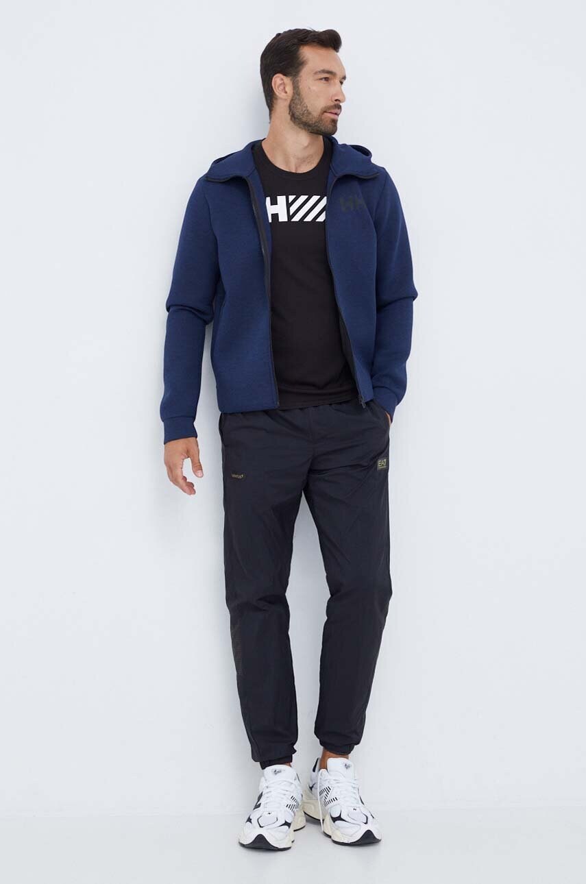 Спортивна футболка Helly Hansen Lifa Tech колір чорний з принтом