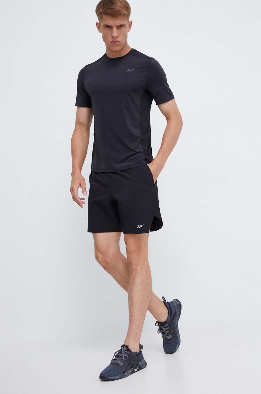 Тренувальна футболка Reebok ACTIVCHILL Athlete колір чорний меланж