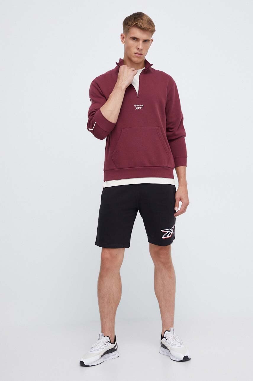 Бавовняна футболка Reebok Classic колір бежевий однотонний