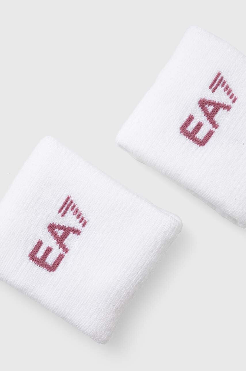 Напульсники EA7 Emporio Armani 2-pack колір білий CC999.285660