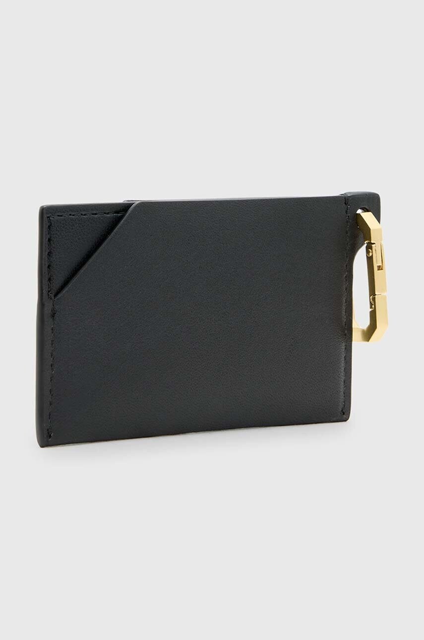Шкіряний чохол на банківські карти AllSaints HEX CARDHOLDER колір чорний W228XB
