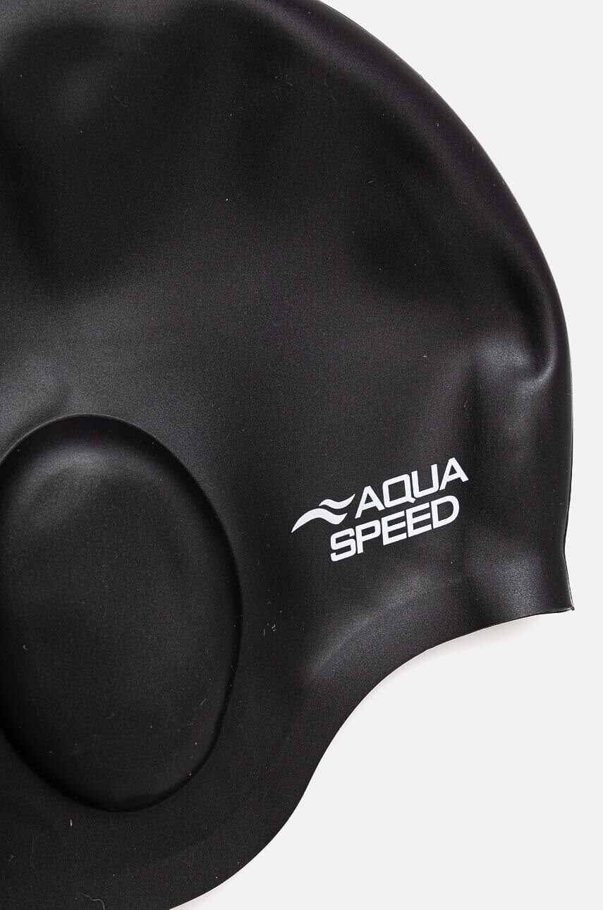 Шапочка для плавання Aqua Speed колір чорний EAR.CAP.
