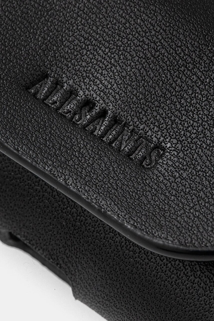Шкіряний футляр для airpod AllSaints AIRPOD CASE колір чорний M079XB