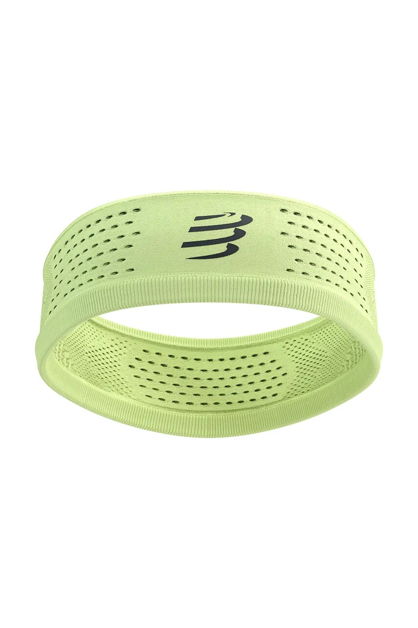 Пов'язка на голову Compressport Thin Headband On/Off колір зелений XBNU3914