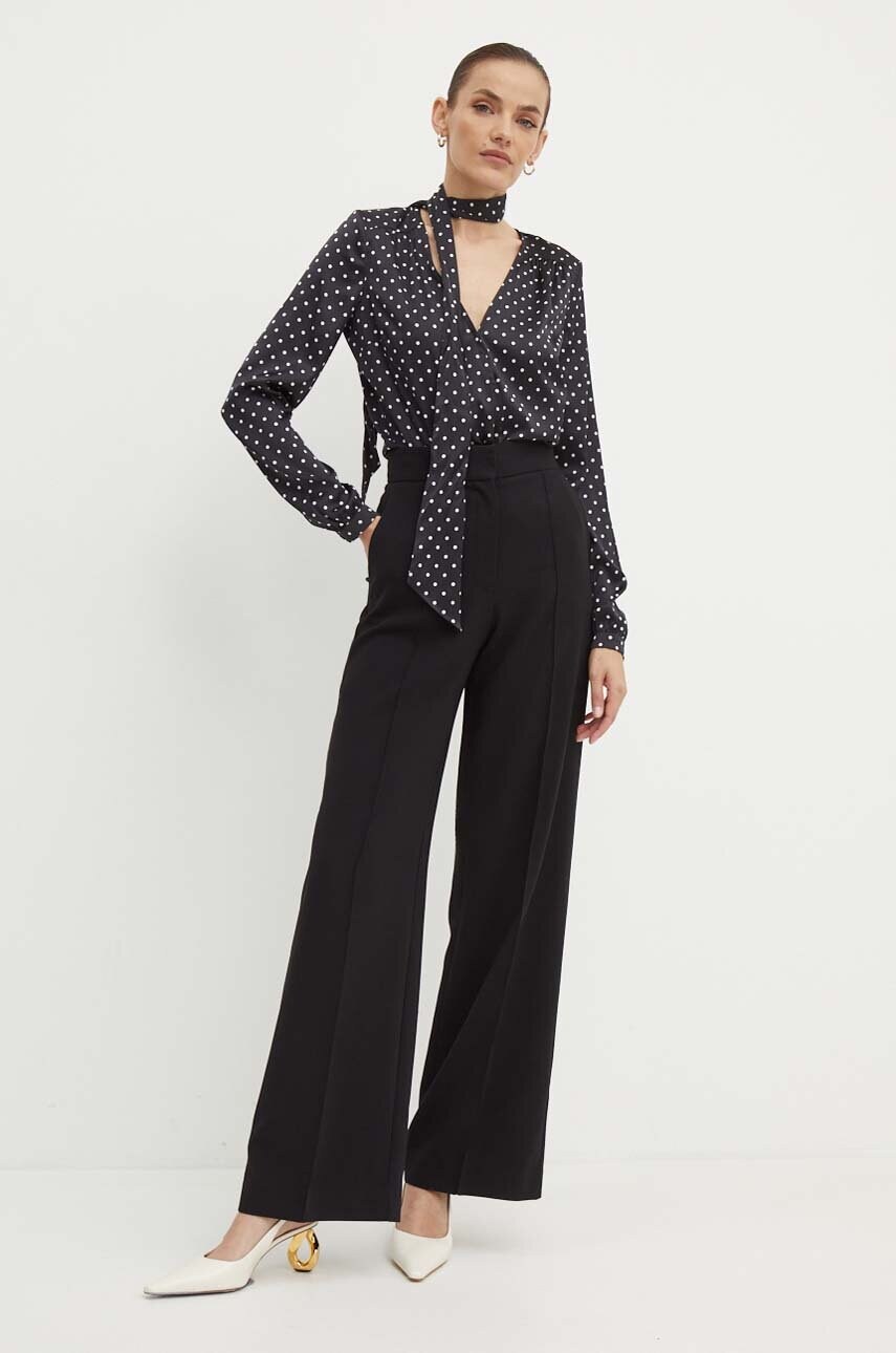 Боді Guess ALEXANDRA жіноче колір чорний візерунок W4YH52 WF1T2