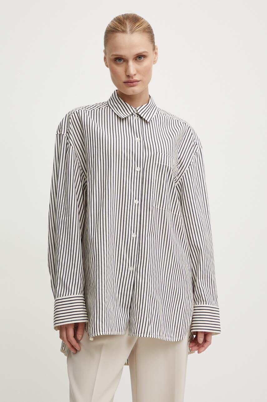 Сорочка Day Birger et Mikkelsen Tan - Daily Classic Stripe RD жіноча relaxed класичний комір DAY65243312