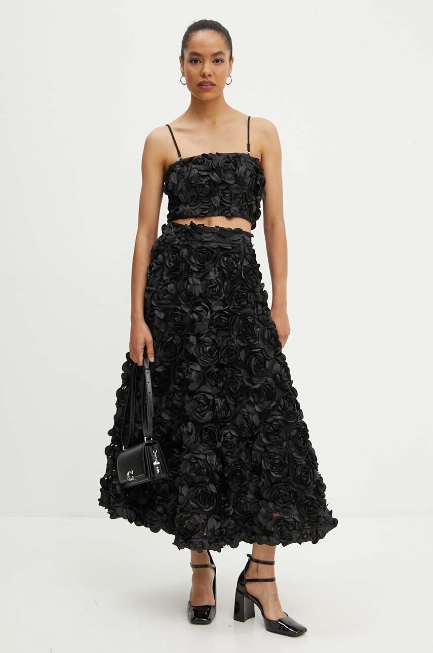 Топ Rotate Cropped Top колір чорний однотонна 112949100