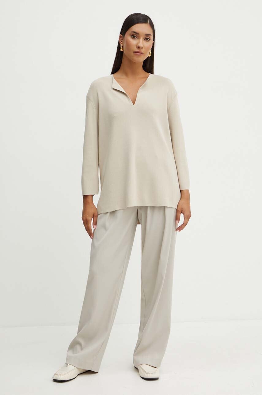 Светр Max Mara Leisure колір бежевий легкий 2426366037600