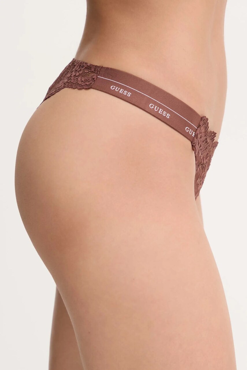 Стринги Guess JANE колір коричневий прозоре O4YE01 PZ01C