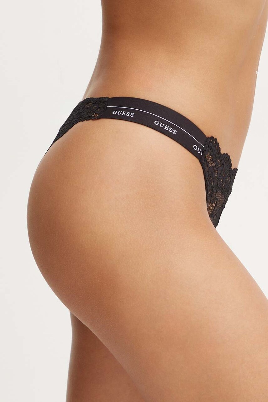 Стринги Guess JANE колір чорний прозоре O4YE01 PZ01C