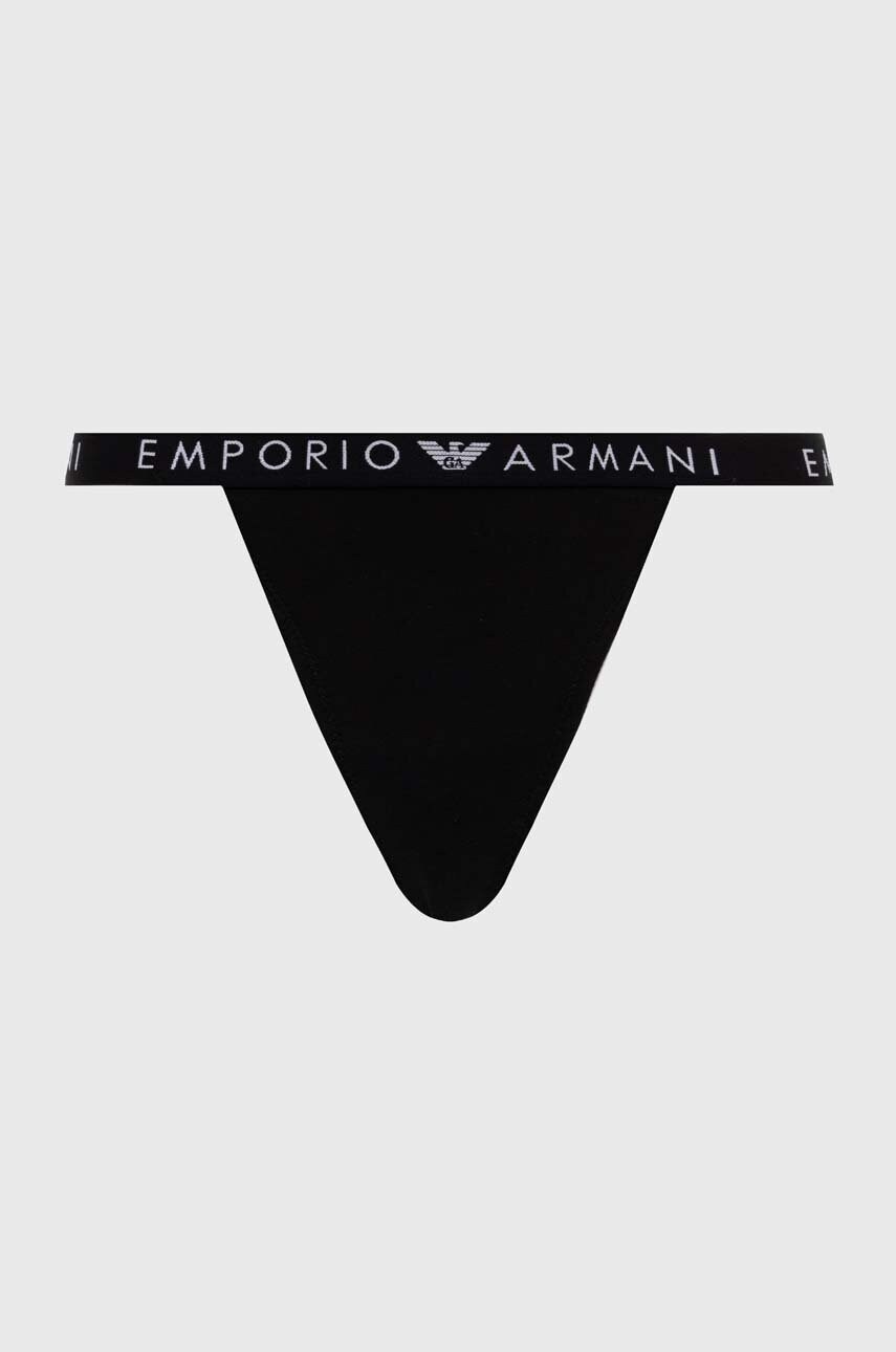 Стринги Emporio Armani Underwear 2-pack колір чорний 164522 4F227