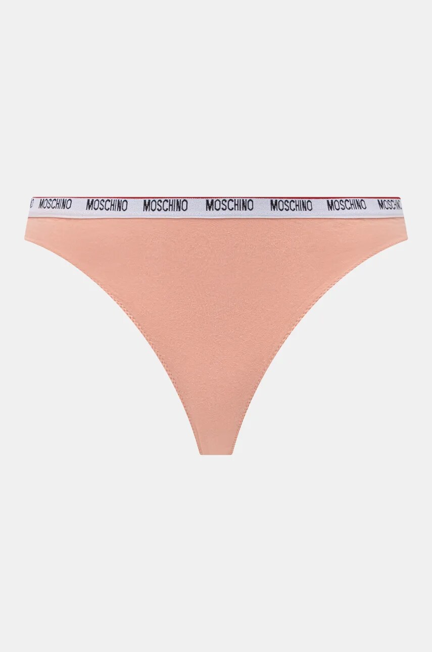 Стринги Moschino Underwear 3-pack колір рожевий A23034402