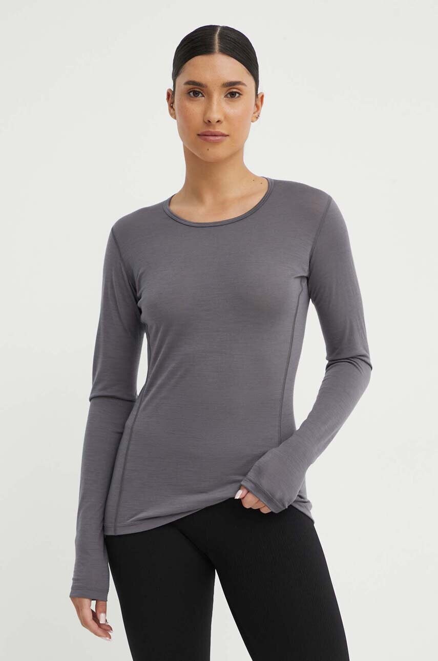 Функціональний лонгслів adidas TERREX Xperior Merino 150 колір сірий HZ8558
