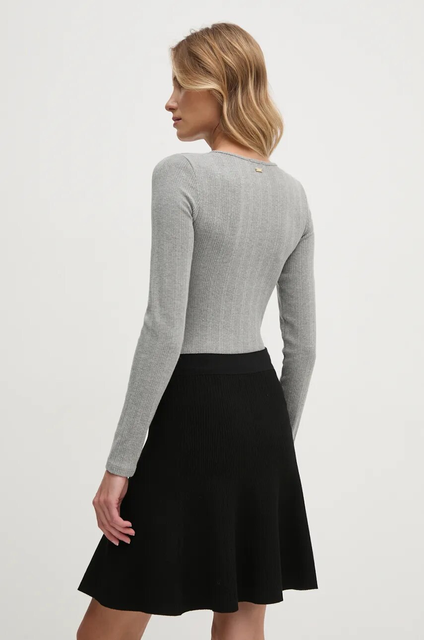 Боді United Colors of Benetton жіноче колір сірий 3MUD3B001