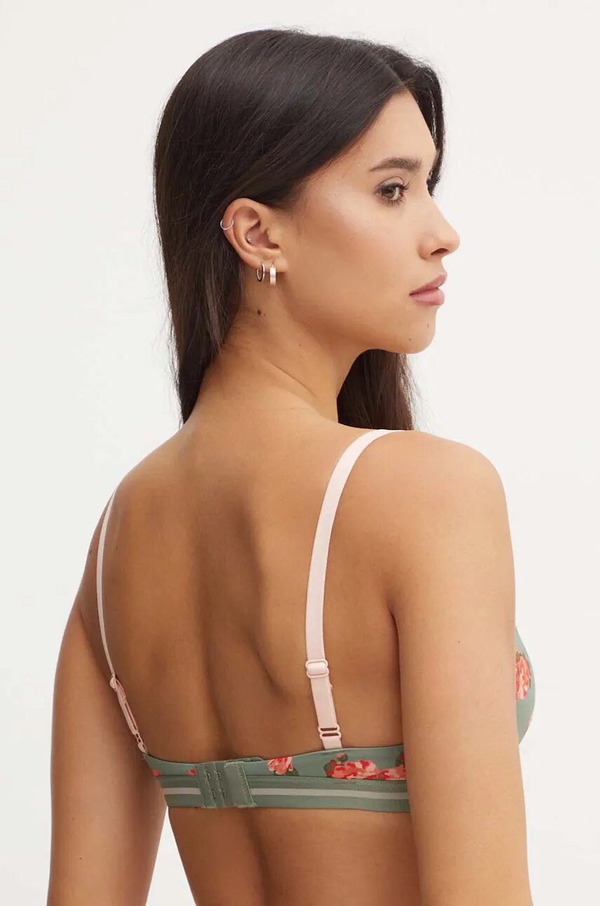 Бюстгальтер United Colors of Benetton колір зелений візерунок 3QT71R022