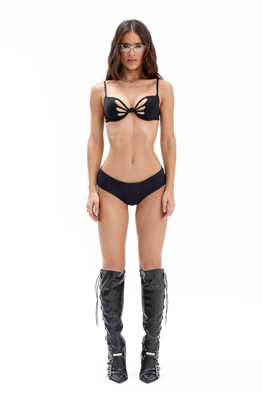 Бразиліани GOD SAVE QUEENS PAPILION KNICKERS колір чорний GSQ-108-128