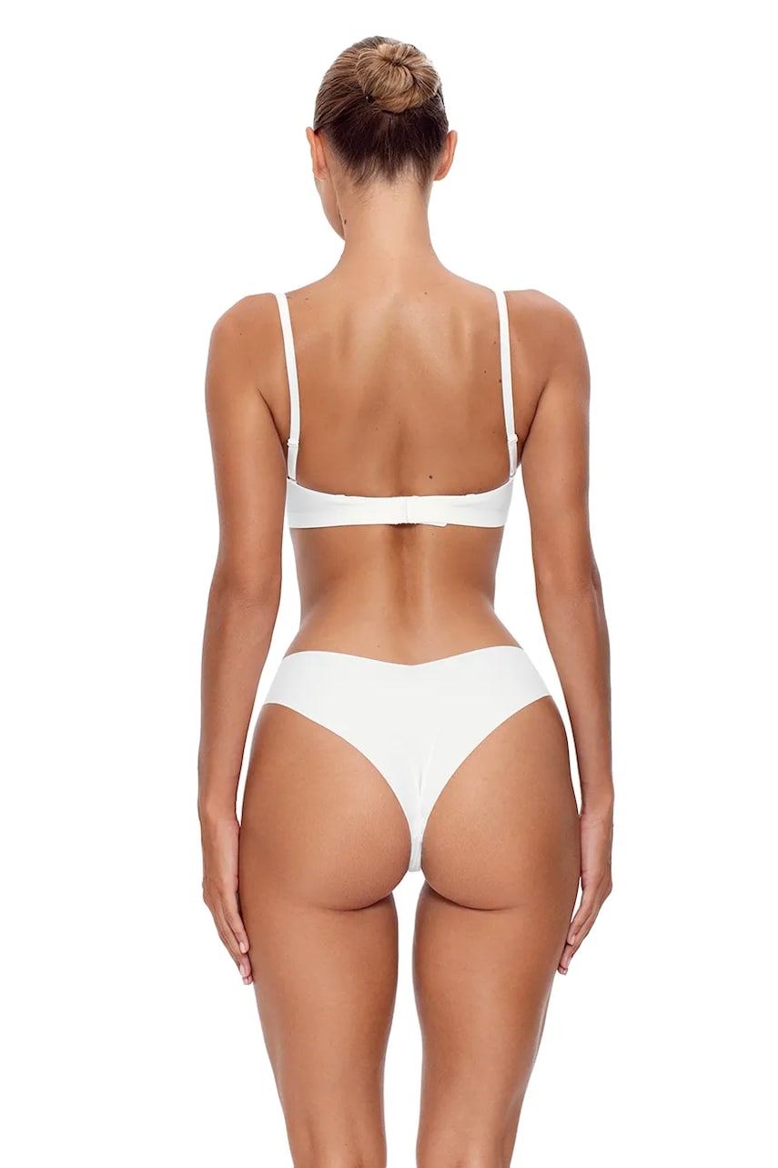 Бразиліани GOD SAVE QUEENS SECOND SKIN PANTY CHEEKY колір білий GSQ-135-121