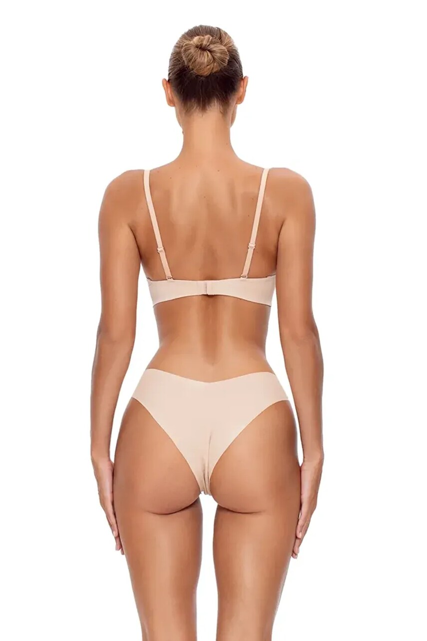 Бразиліани GOD SAVE QUEENS SECOND SKIN PANTY CHEEKY колір бежевий GSQ-135-121