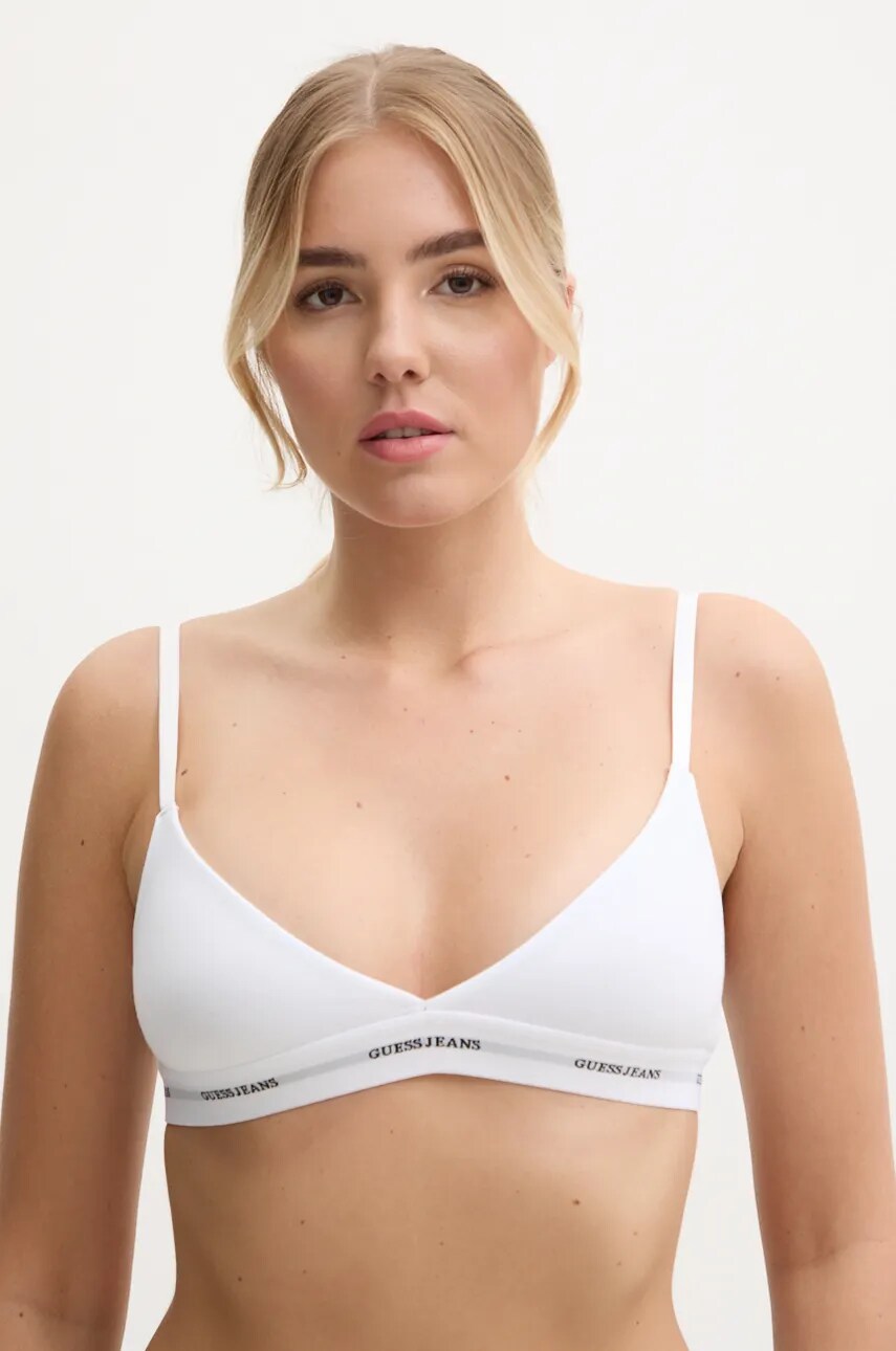 Бюстгальтер Guess Jeans колір білий меланж W4BZ32 KBBU1