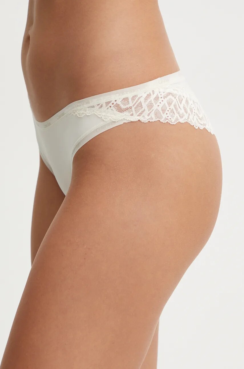 Бразиліани Calvin Klein Underwear колір бежевий 000QF7829E