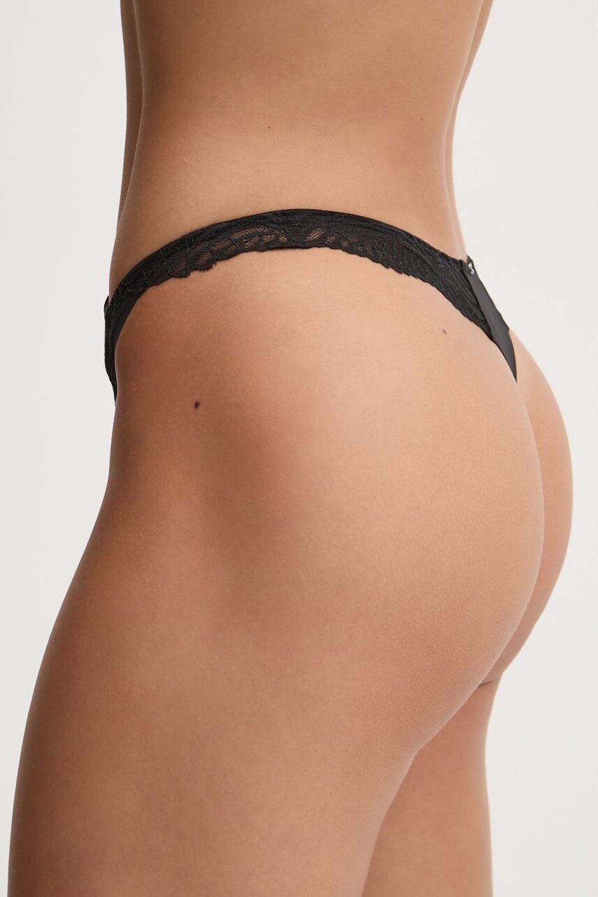 Стринги Calvin Klein Underwear колір чорний 000QF7910E