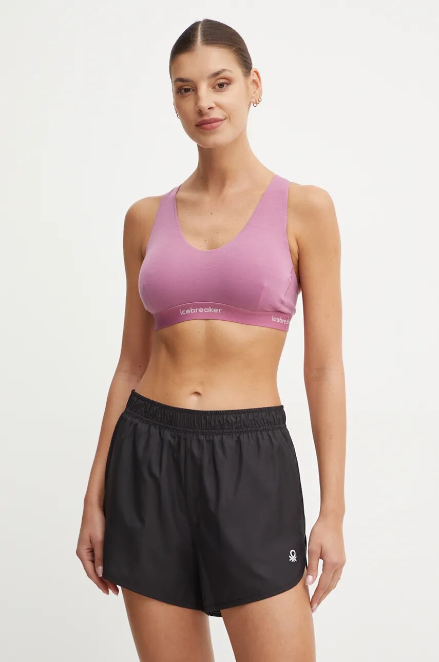 Функціональна білизна Icebreaker Merino Blend 125 Cool-Lite Sprite Racerback Bra колір рожевий IB0A572402V1