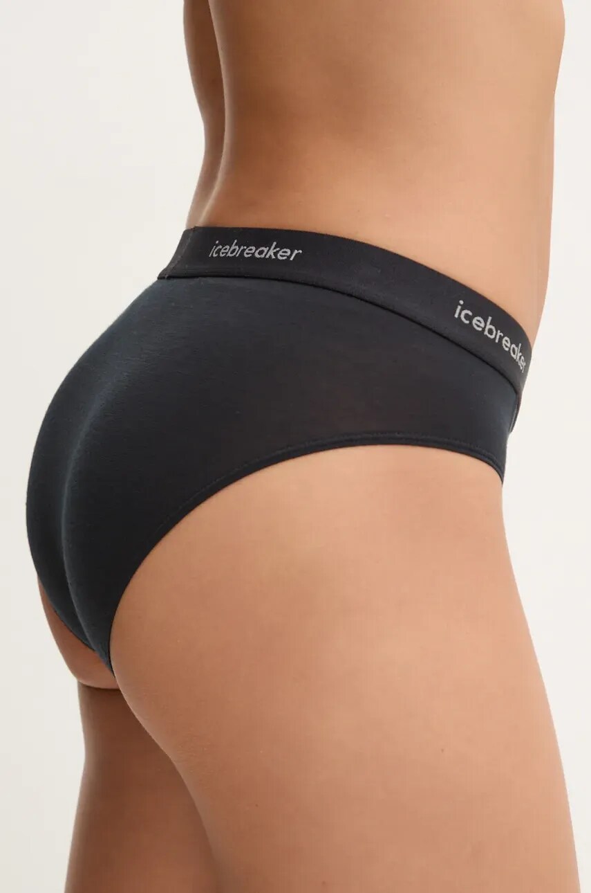Функціональна білизна Icebreaker Merino Blend 125 Cool-Lite Sprite Hipster колір чорний IB0A57250011
