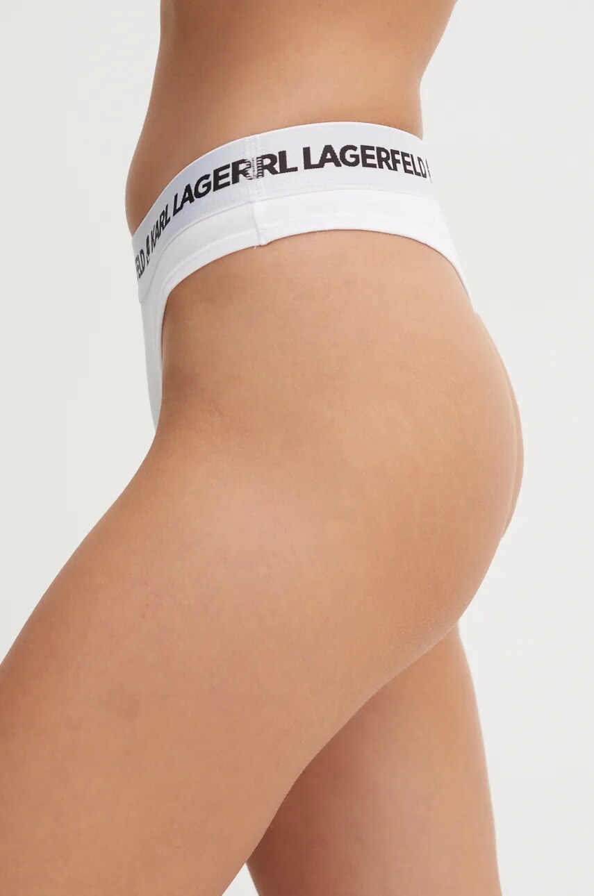 Стринги Karl Lagerfeld 3-pack колір білий 246W2113