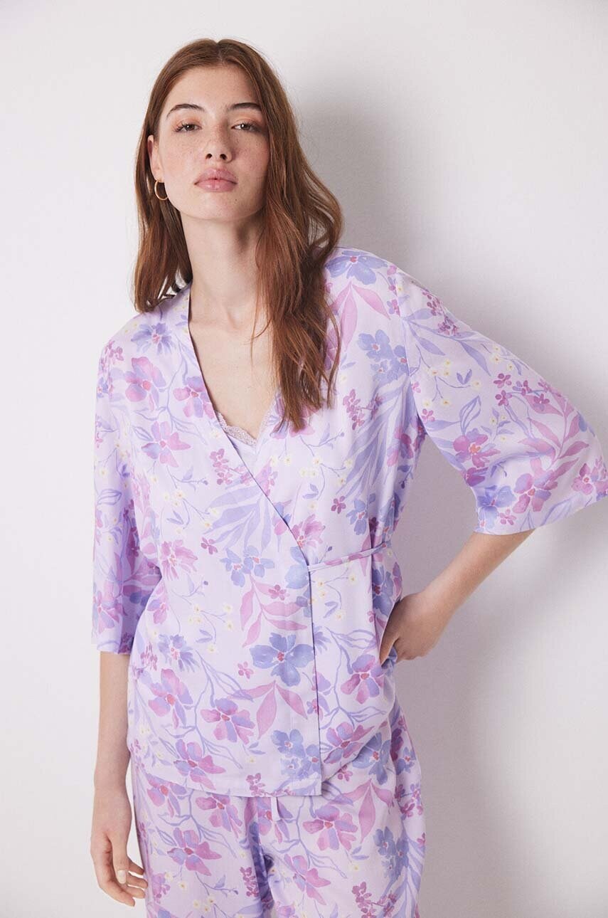 Піжама (3 елементи) women'secret TRENDY BUTTERFLY колір рожевий 3598070