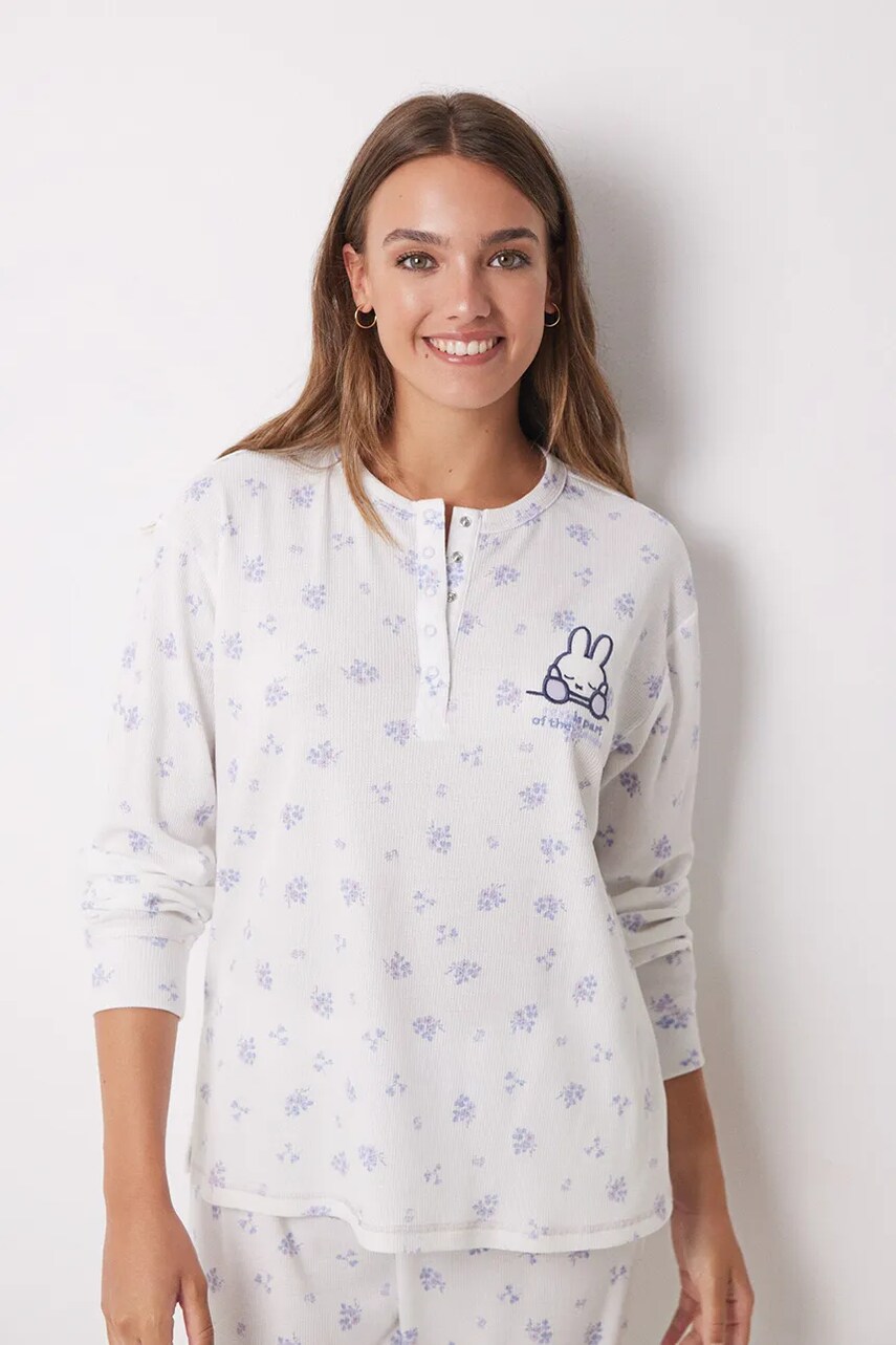 Піжама women'secret Miffy жіноча колір бежевий 3138573