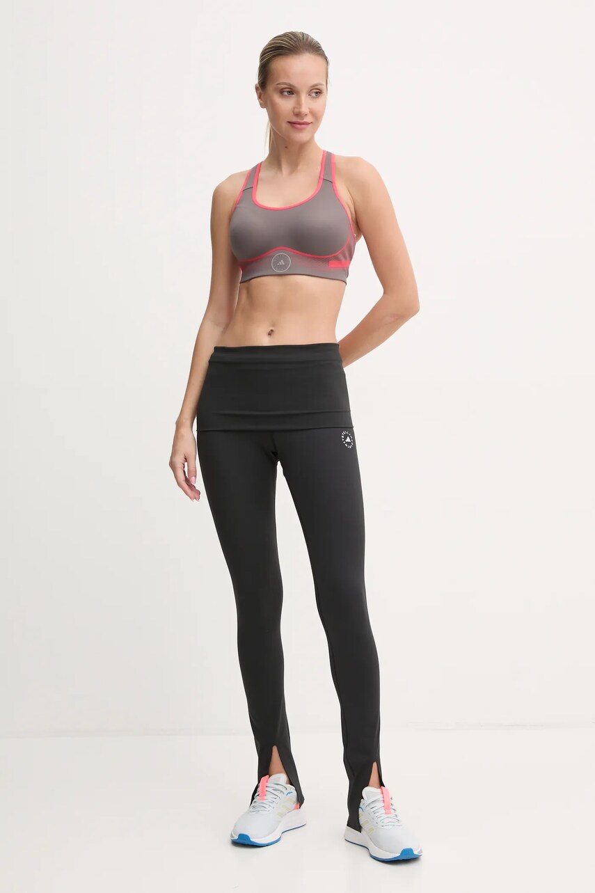 Спортивний бюстгальтер adidas by Stella McCartney TruePace колір сірий візерунок IW9864