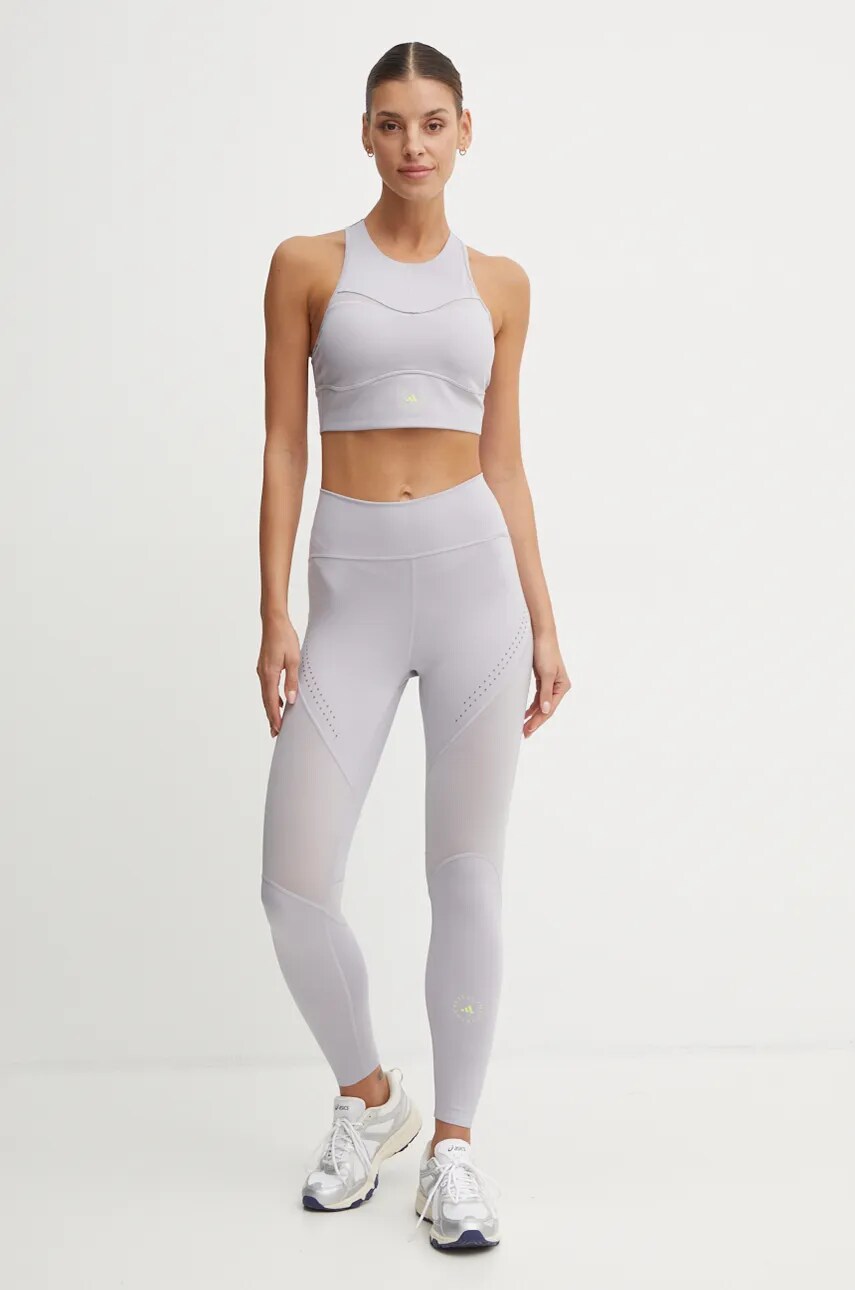 Спортивний бюстгальтер adidas by Stella McCartney TruePurpose колір фіолетовий однотонний IW9897