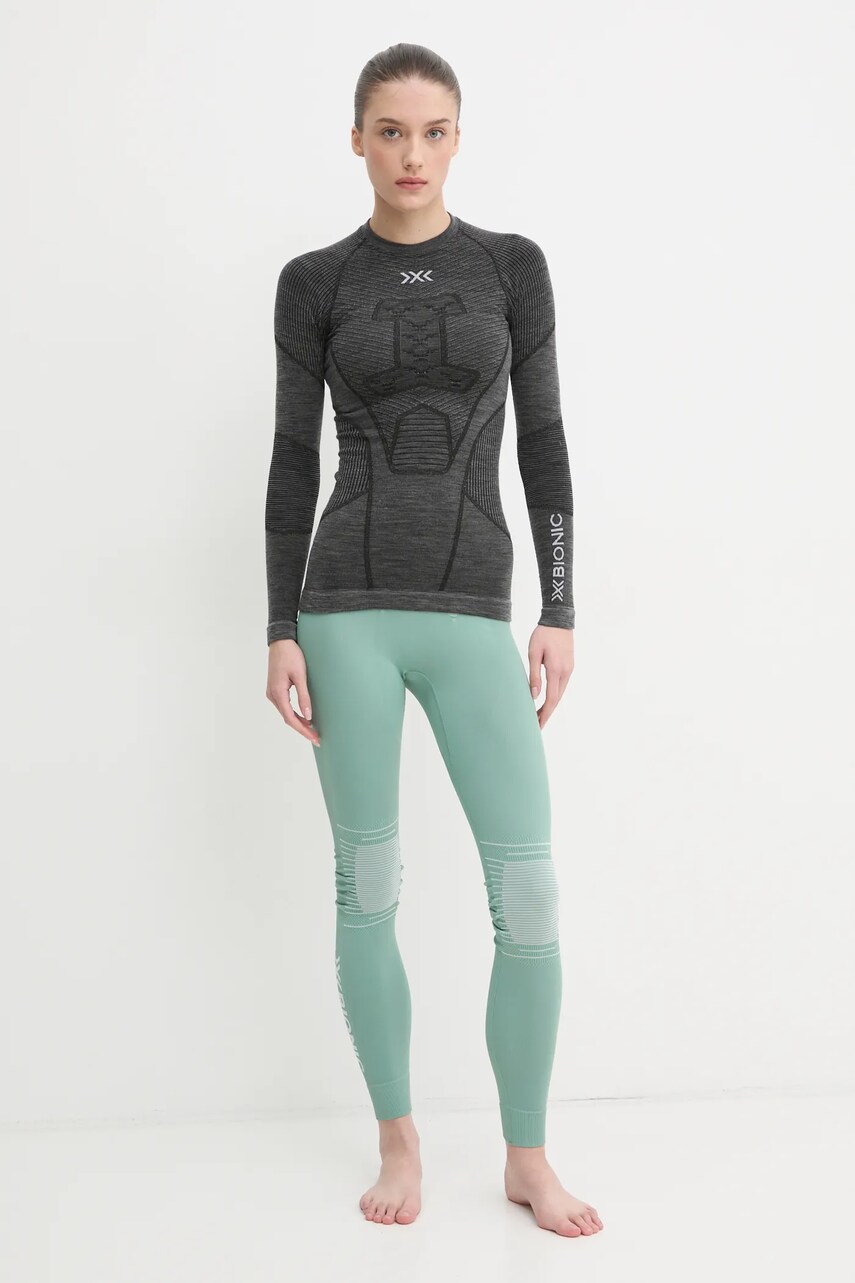 Функціональний лонгслів X-Bionic Symbio Merino колір сірий YTB2W24W