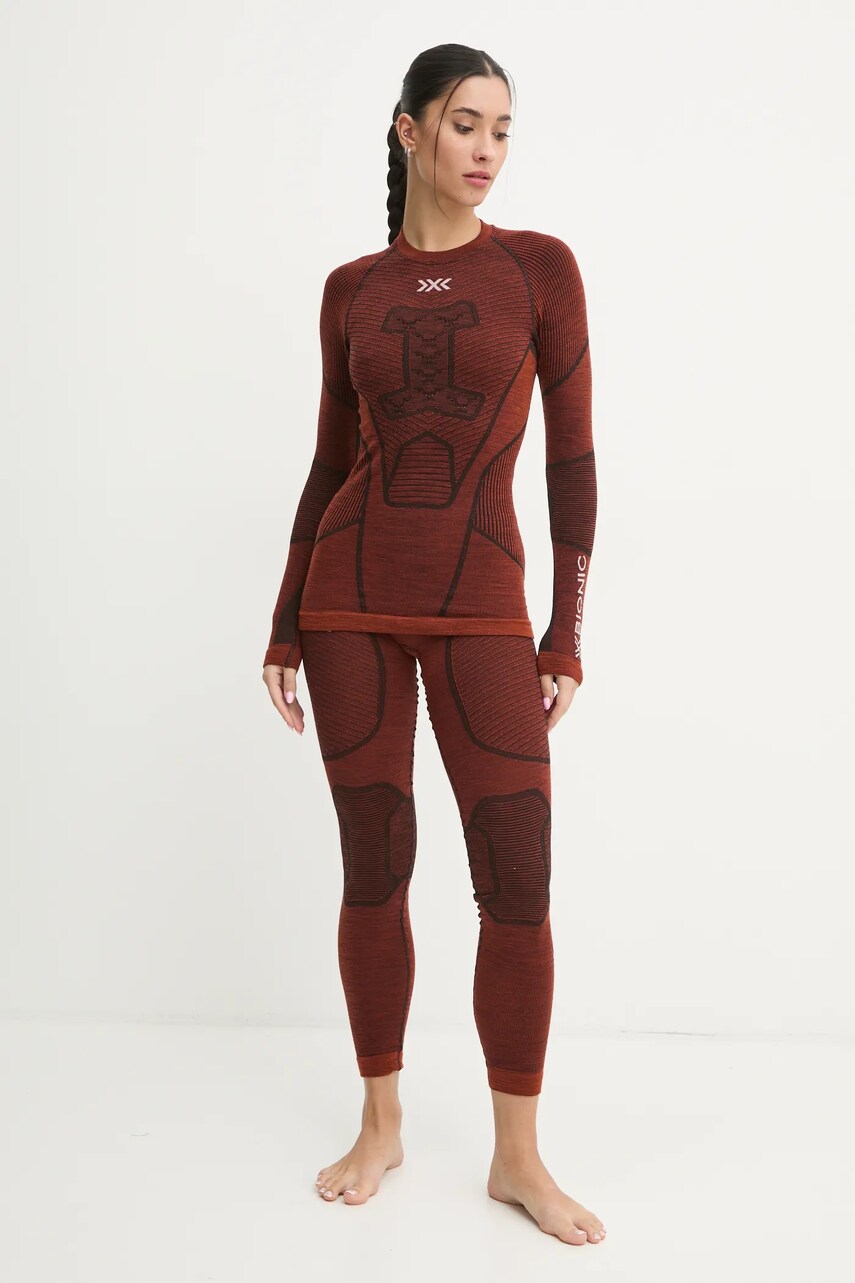 Функціональний лонгслів X-Bionic Symbio Merino колір помаранчевий YTB2W24W