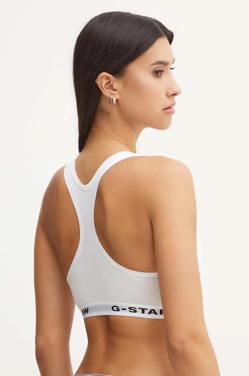 Бюстгальтер G-Star Raw колір білий однотонний D23776-D516