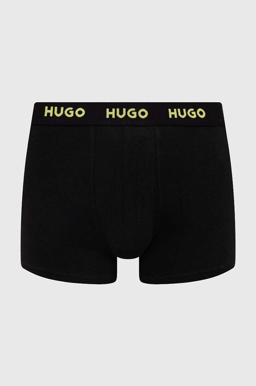 Боксери HUGO 3-pack чоловічі колір чорний 50517878