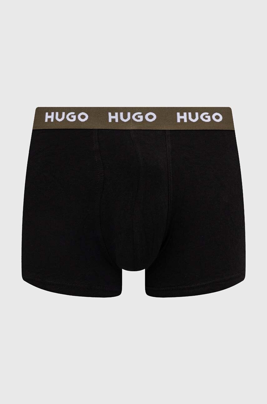 Боксери HUGO 3-pack чоловічі колір чорний 50517878