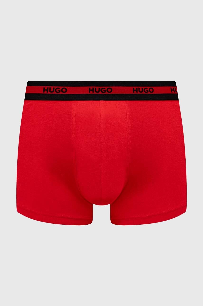 Боксери HUGO 3-pack чоловічі колір червоний 50517883