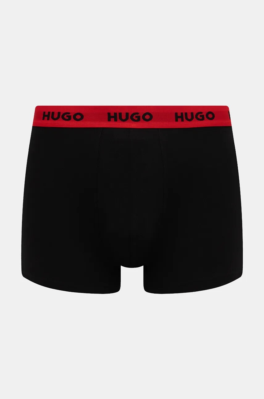 Боксери HUGO 3-pack чоловічі колір чорний 50517887