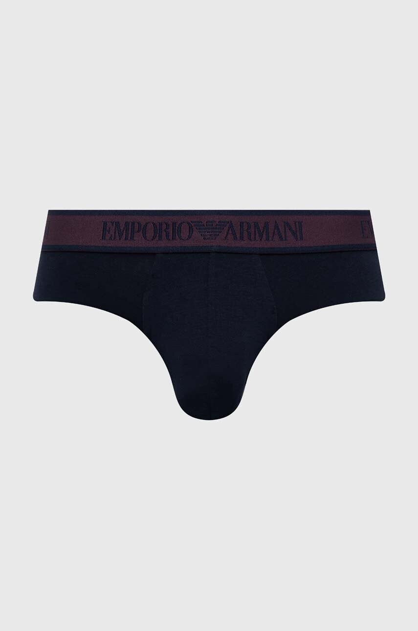 Сліпи Emporio Armani Underwear 3-pack чоловічі колір синій 111734 4F717