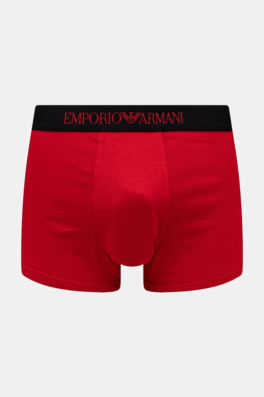 Бавовняні боксери Emporio Armani Underwear 3-pack колір червоний 111625 4F722