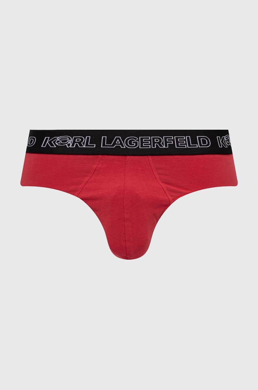 Сліпи Karl Lagerfeld 3-pack чоловічі колір червоний 245M2106