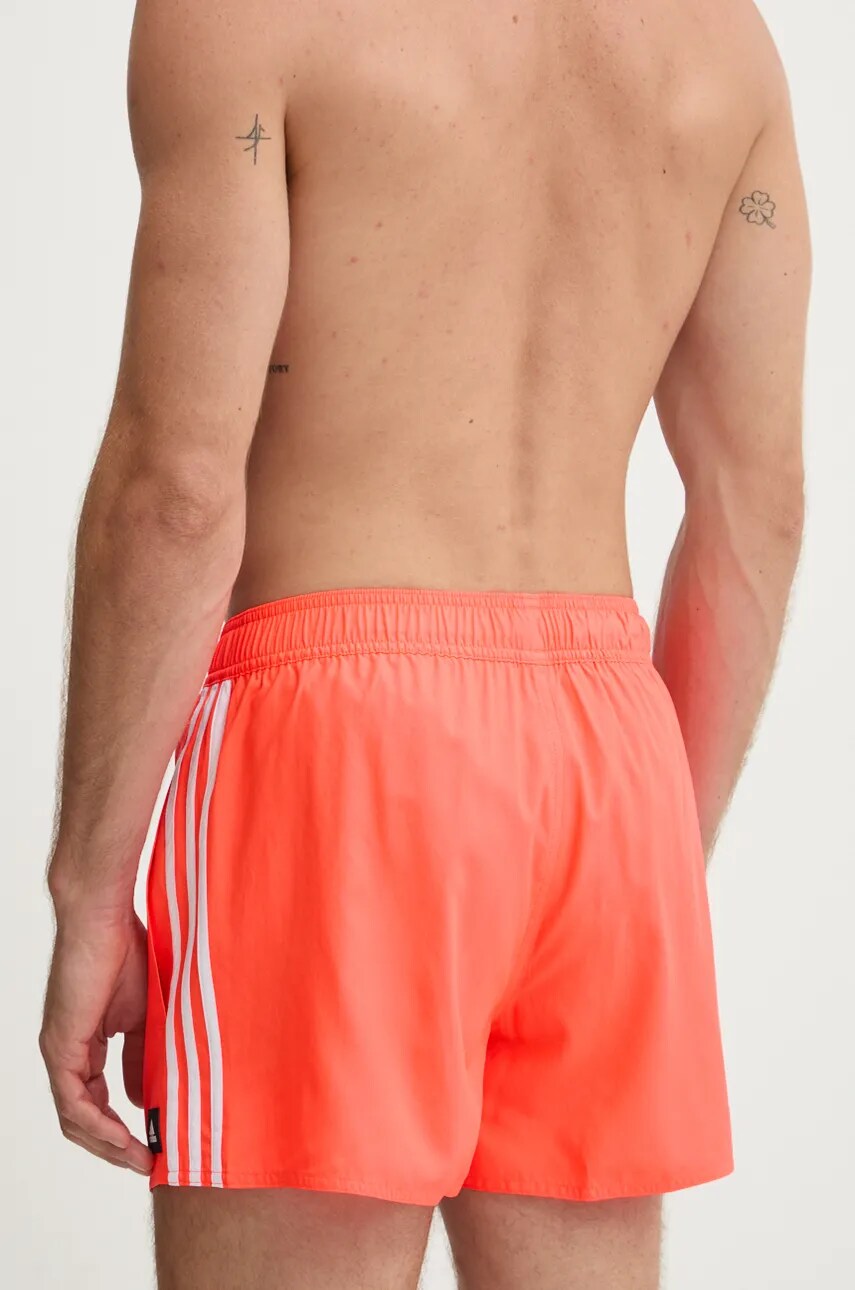 Купальні шорти adidas Performance 3Stripes CLX колір помаранчевий HT4371